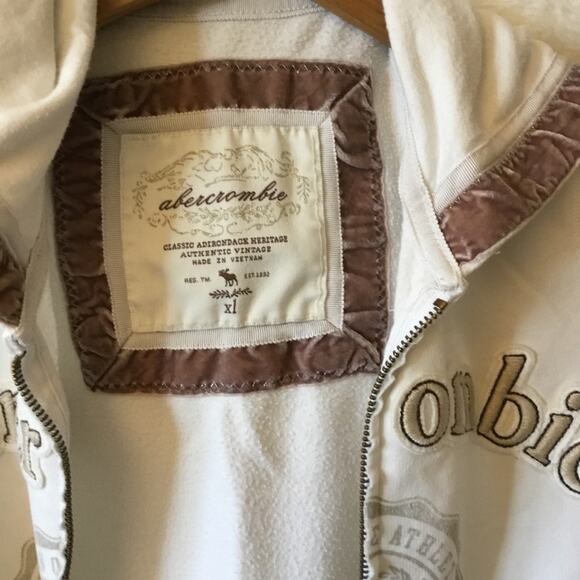 Abercrombie Girl White Zip Up Jacket - Picture 4 of 13